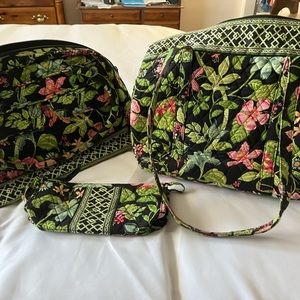 Vera Bradley purse, tote and cosmetic bag